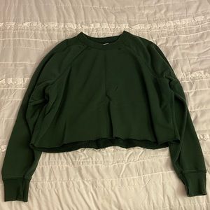 Aerie Sunday Soft Distressed Crew Sweatshirt